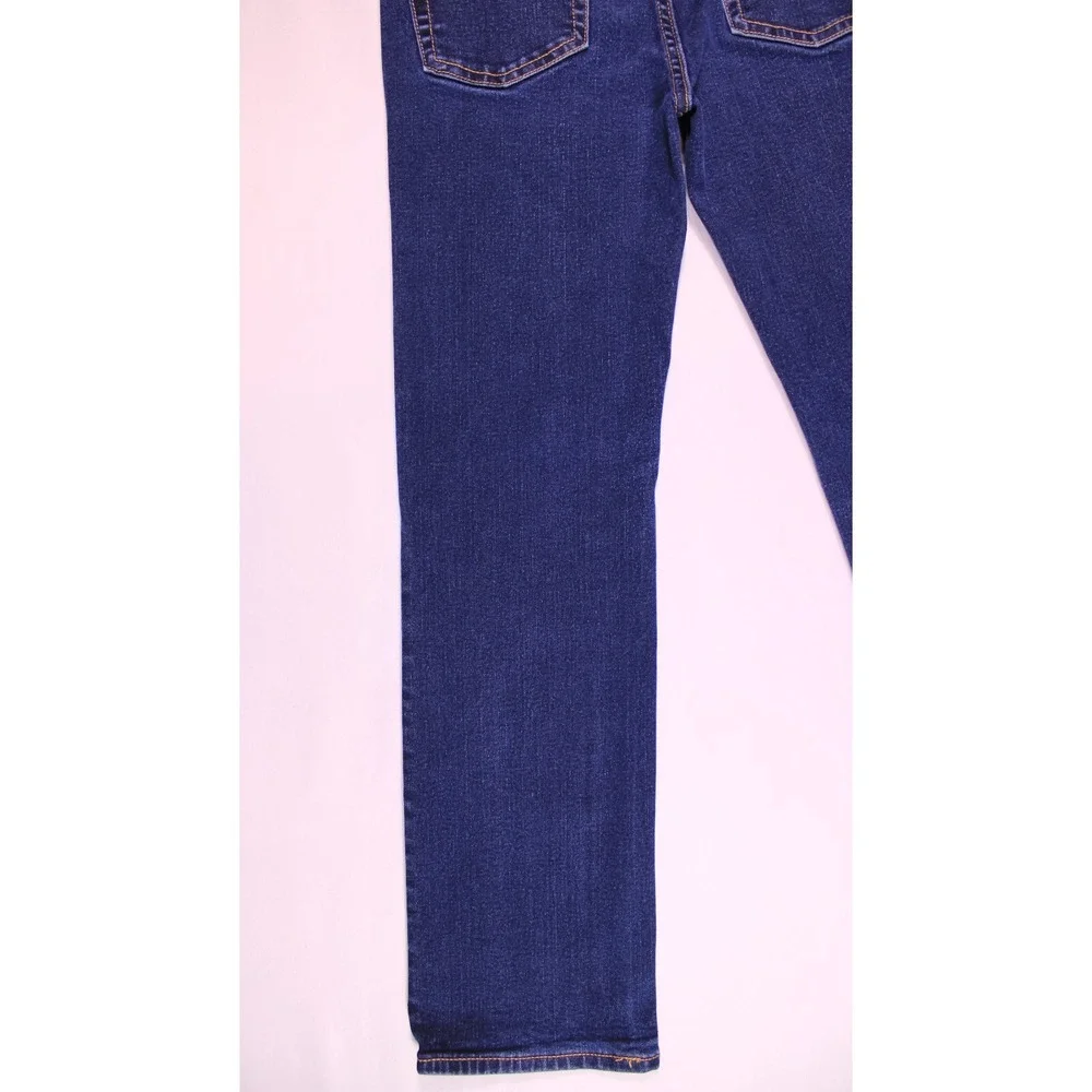 Old‎ Navy Straight Jeans Kids 12 Reg Dark Wash Denim Casual Adjustable Waistband